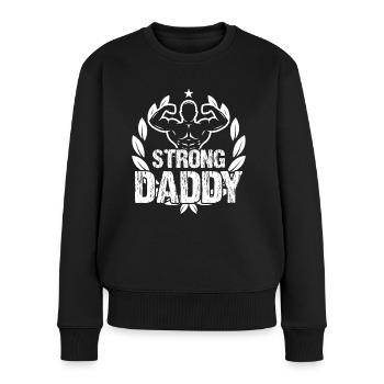 Strongman Strong Daddy Gym Fitness Bodybuilding - Women's Premium Organic Jumper - black - Front - Julia (174cm)