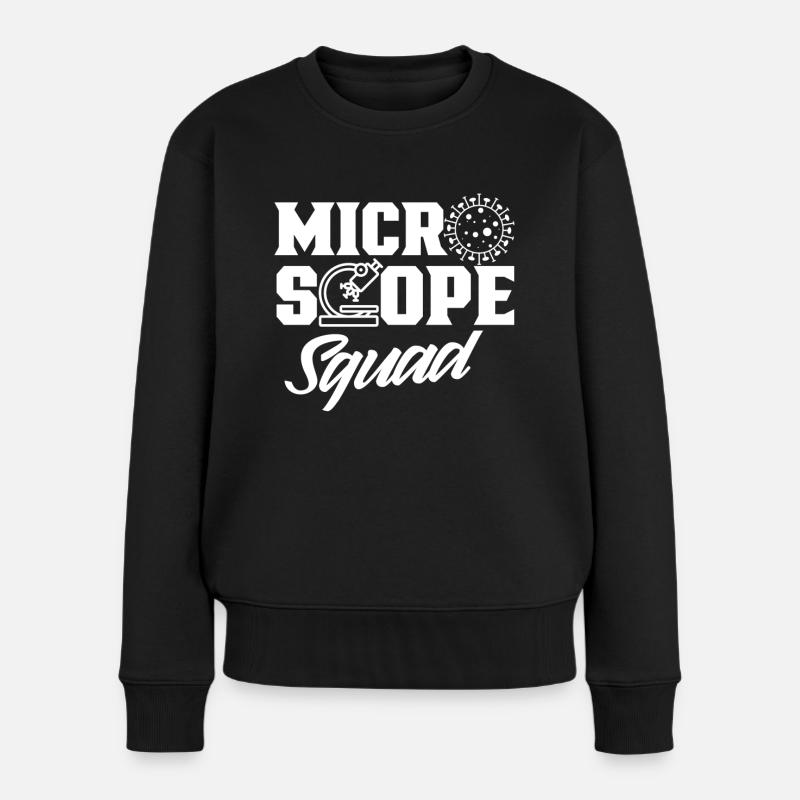 Équipe de microscope Microscopes Dictons de microscope - Pull Premium bio Femme - noir