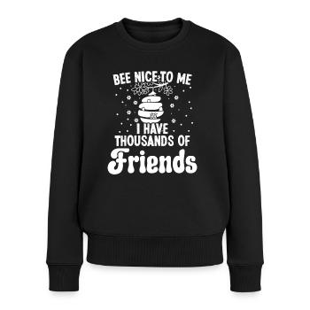 Beekeeper Bee Nice Thousands Friends Bee Beekeeping - Women's Premium Organic Jumper - black - Front - Julia (174cm)