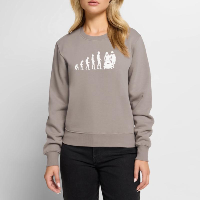 Bobsleigh Evolution Bobsleighing Bobsleigh Cadeau Pull Premium bio Femme