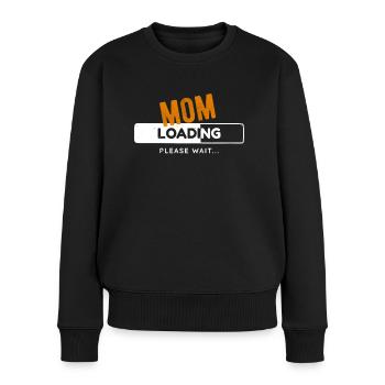 Maman Chargement Barre de chargement Jeu Joueur Mère - Pull Premium bio Femme - noir - Devant - Julia (174cm)
