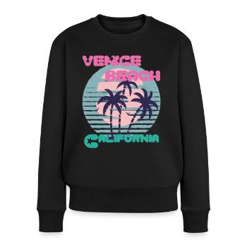 Surfboard California Venice Beach Surfing Ocean Va - Women's Premium Organic Jumper - black - Front - Julia (174cm)
