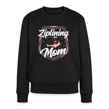 Tyrolienne Maman Dictons Tyrolienne Tyrolienne Sports - Pull Premium bio Femme - noir - Devant - Julia (174cm)