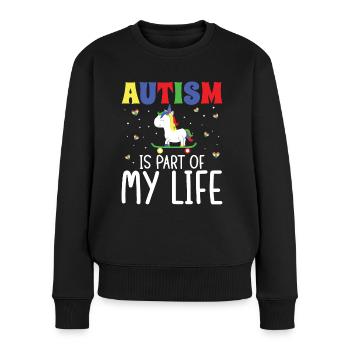 Autismus Autism Part Of My Life Autism Awareness - Women's Premium Organic Jumper - black - Front - Julia (174cm)