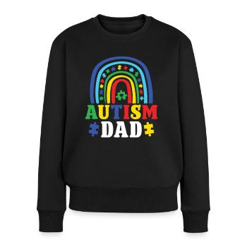 Autismus Autism Dad Toleranz Autism Awareness - Frauen Premium Bio Pullover - Schwarz - Vorne - Julia (174cm)