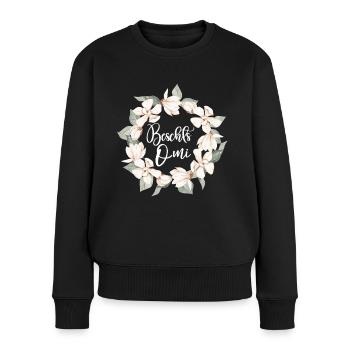 Beschts Omi Grossmami Schweiz Oma Schweiz Grosi - Frauen Premium Bio Pullover - Schwarz - Vorne - Julia (174cm)