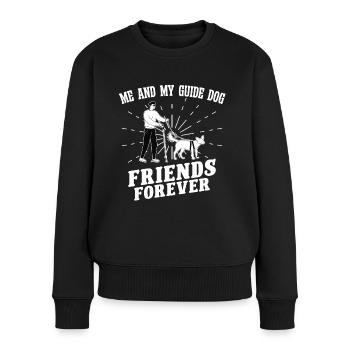 Blindheit Me And My Guide Dog Blindness Awareness - Frauen Premium Bio Pullover - Schwarz - Vorne - Julia (174cm)