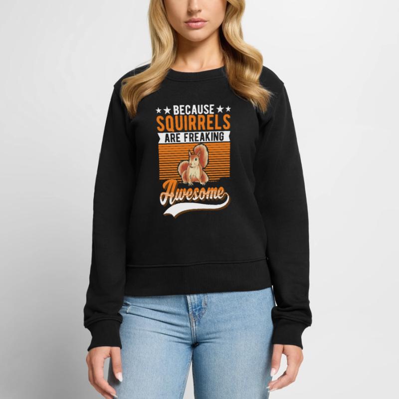 Squirrel Gift Squirrel Grey Squirrel Women's Premium Organic Jumper