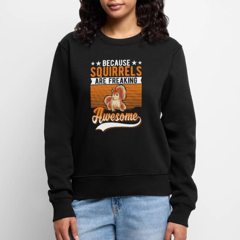 Squirrel Gift Squirrel Grey Squirrel Women's Premium Organic Jumper