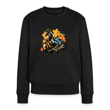 VTT - Pull Premium bio Femme - noir - Devant - Julia (174cm)