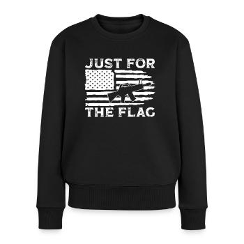 Soldat juste pour le drapeau vétéran de l’armée militaire - Pull Premium bio Femme - noir - Devant - Julia (174cm)