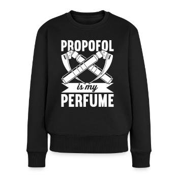 Anesthésiologie Anesthésiste Anesthésiste - Pull Premium bio Femme - noir - Devant - Julia (174cm)