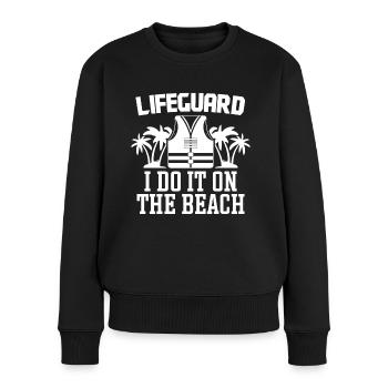 Sauveteur de préposé à la piscine Sauveteur Do It On Beach Lifeguard - Pull Premium bio Femme - noir - Devant - Julia (174cm)