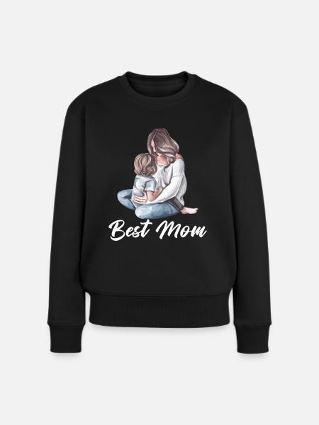 Best Mom - Frauen Premium Bio Pullover - Schwarz