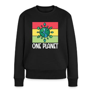 Environmental Activism One Planet Environmental Protection Earth - Women's Premium Organic Jumper - black - Front - Julia (174cm)