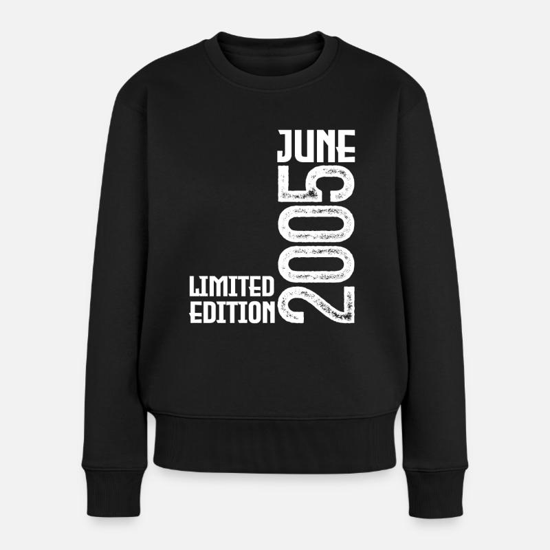 Geschenk Juni 2005 Jubiläum Juni 2005. Juni 2005 - Frauen Premium Bio Pullover - Schwarz