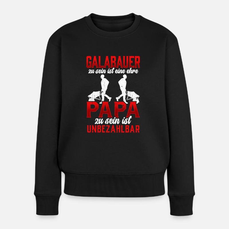 Galabauer eine Ehre Gärtner Landschaftsbauer - Frauen Premium Bio Pullover - Schwarz