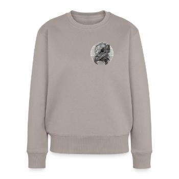 Eagle - Women's Premium Organic Jumper - taupe - Front - Julia (174cm)
