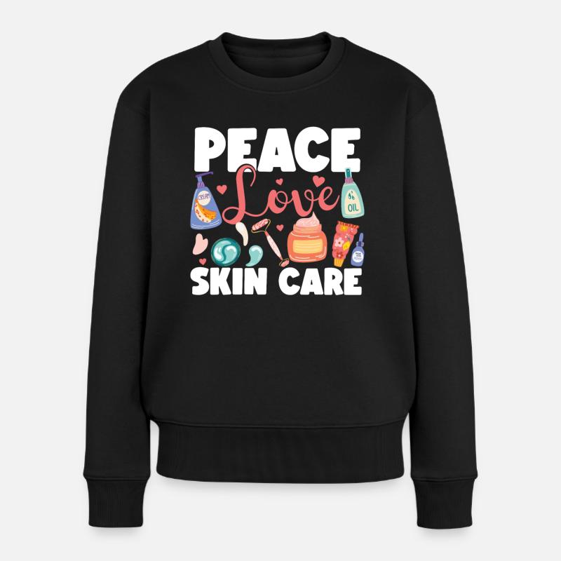 Cute Licensed Esthetician Skincare - Frauen Premium Bio Pullover - Schwarz