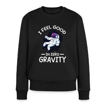 Astronaut I Feel Good In Zero Gravity Spaceman - Women's Premium Organic Jumper - black - Front - Julia (174cm)