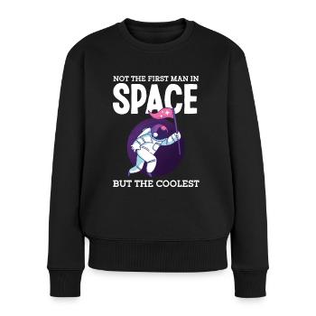 L’astronaute le plus cool dans l’espace spatial - Pull Premium bio Femme - noir - Devant - Julia (174cm)