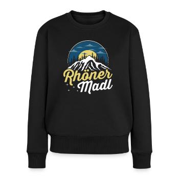Rhöner Madl - Region Rhön Gebirge - Frauen Premium Bio Pullover - Schwarz - Vorne - Julia (174cm)