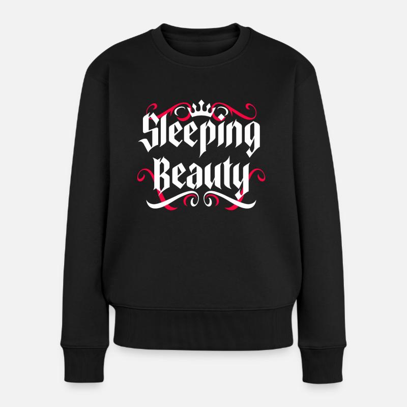 Dornröschen - Frauen Premium Bio Pullover - Schwarz