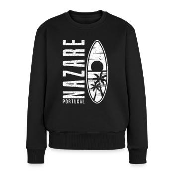 Nazare Surfboard Portugal - Pull Premium bio Femme - noir - Devant - Julia (174cm)