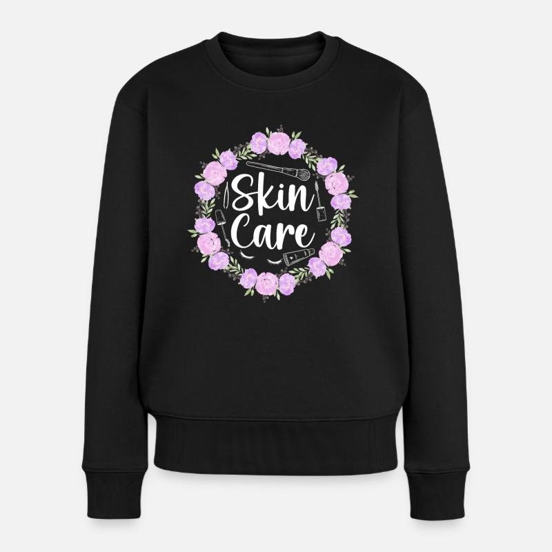 Cute Esthetician Skincare - Frauen Premium Bio Pullover - Schwarz