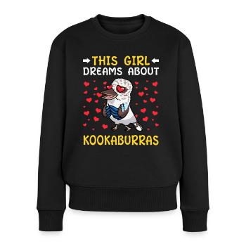 Laughing Hans Vogel Jägerliest - Pull Premium bio Femme - noir - Devant - Julia (174cm)