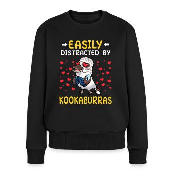 Laughing Hans Vogel Jägerliest - Pull Premium bio Femme - noir - Devant - Julia (174cm)