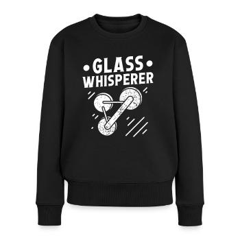 Glaser Glass Whisperer Glaserarbeiter Fensterbau - Pull Premium bio Femme - noir - Devant - Julia (174cm)