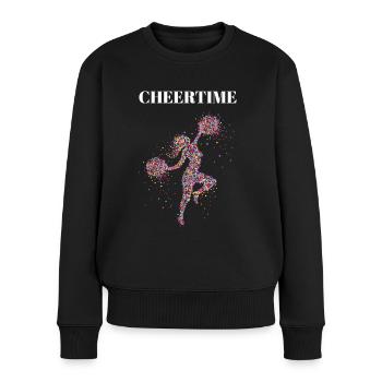 Cheertime Cheerleading Cheerleader Cheerleaderin - Women's Premium Organic Jumper - black - Front - Julia (174cm)
