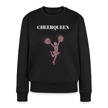 Cheerqueen Cheerleader Cheerleader Chorégraphie - Pull Premium bio Femme - noir - Devant - Julia (174cm)