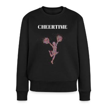 Cheertime Cheerleader Chorégraphie Danseur - Pull Premium bio Femme - noir - Devant - Julia (174cm)