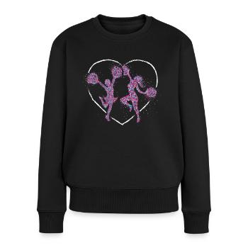 Cheerleader Cheerleading Dancer Trainer - Women's Premium Organic Jumper - black - Front - Julia (174cm)