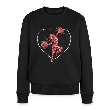 Cheerleader Cheerleaderin Cheerleading Gymanstik - Women's Premium Organic Jumper - black - Front - Julia (174cm)