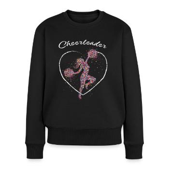 Cheerleader Cheerleading Gymnastics Trainer - Women's Premium Organic Jumper - black - Front - Julia (174cm)