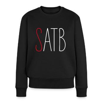 SATB Sopran Sängerin Musikerin Chor Singen - Frauen Premium Bio Pullover - Schwarz - Vorne - Julia (174cm)