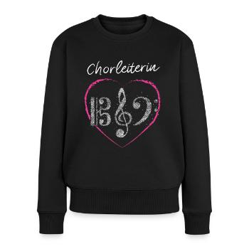 Chorleiterin Chor Musikverein Musik Musikschule - Frauen Premium Bio Pullover - Schwarz - Vorne - Julia (174cm)