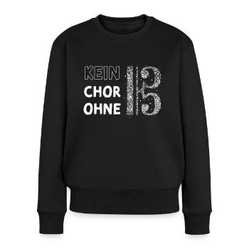 Altschlüssel Alt Chor Sängerin Singen Musikerin - Frauen Premium Bio Pullover - Schwarz - Vorne - Julia (174cm)