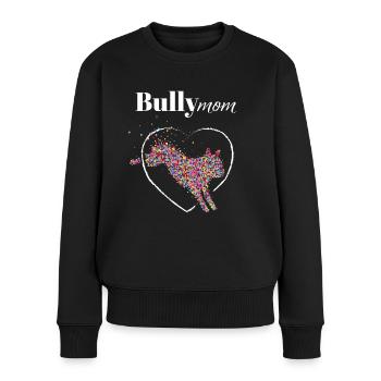 Bully Maman Bouledogue Français Chiens - Pull Premium bio Femme - noir - Devant - Julia (174cm)