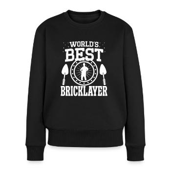 Maçon Worlds Best Maçonnerie de maçon - Pull Premium bio Femme - noir - Devant - Julia (174cm)