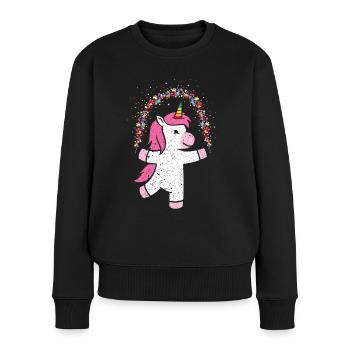 Confetti Unicorn Costume Replacement Costume Party Carnival - Women's Premium Organic Jumper - black - Front - Julia (174cm)