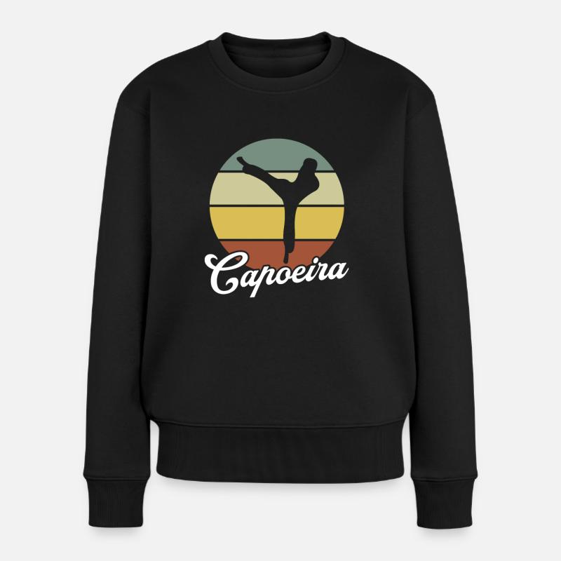 Capoeira - Pull Premium bio Femme - noir