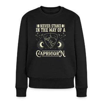 Astrology Never In Way Of Capricorn Esotericism - Women's Premium Organic Jumper - black - Front - Julia (174cm)