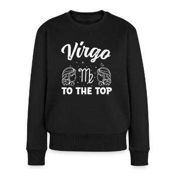 Astrology Virgo To The Top Esoteric Signs - Women's Premium Organic Jumper - black - Front - Julia (174cm)