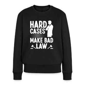 Les cas difficiles d’avocat font un mauvais avocat avocat - Pull Premium bio Femme - noir - Devant - Julia (174cm)