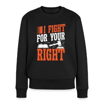 Avocat Battez-vous pour votre droit Avocat Avocat - Pull Premium bio Femme - noir - Devant - Julia (174cm)