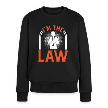 Avocat at The Law Lawyer Avocat Procureur Avocat - Pull Premium bio Femme - noir - Devant - Julia (174cm)